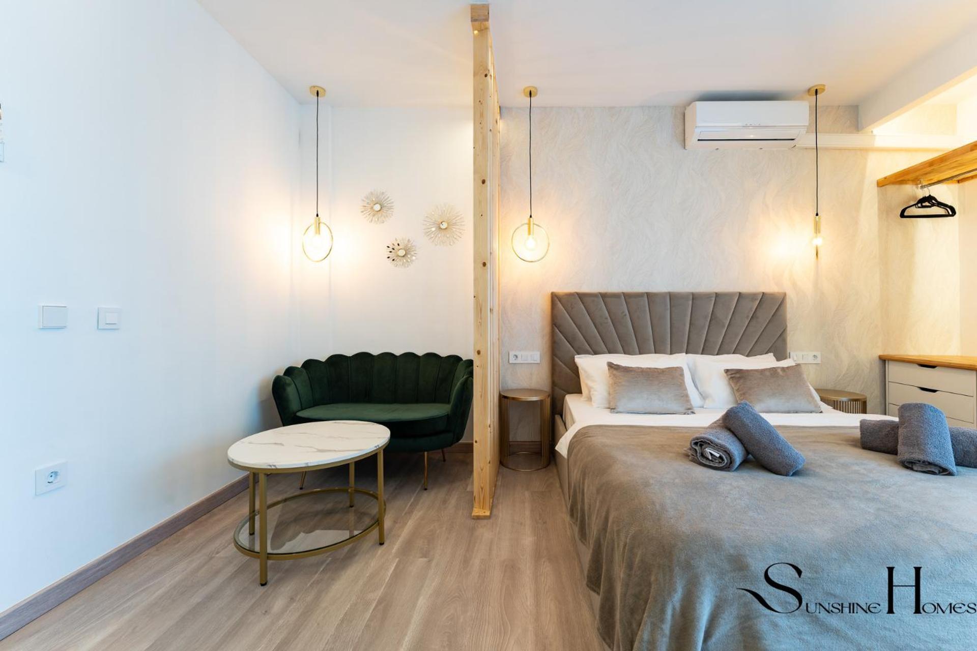 Seaview Beachfront Studio With Aqua Park & Balcony Benalmádena Eksteriør billede